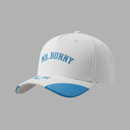 Boné Baseball Mr. Bunny College - Branco Azul
