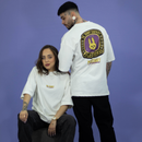 Camiseta OverSized - World Champions Off White