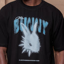 Camiseta Oversized Spike Bunny - Preta