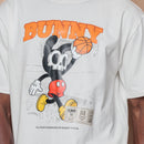 Camiseta Oversized Mickey Bunny - Off White