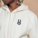Moletom com Zíper Essencial - Off-White