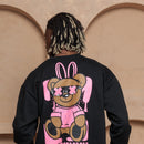 Moletom Careca Teddy Bunny - Preto