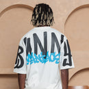 Camiseta Oversized Lettering Street - Branca