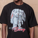 Camiseta Oversized Cyber Bunny - Preta
