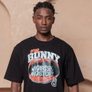 Camiseta Oversized No Risk No Story - Preta