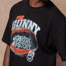 Camiseta Oversized No Risk No Story - Preta