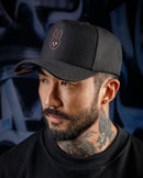 Boné Baseball Bunny Brim - Preto Vermelho