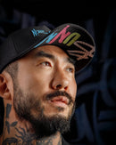 Boné Baseball Mr. Bunny Graffiti Brim - Preto Azul