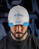 Boné Baseball Mr. Bunny College - Branco Azul