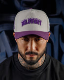 Boné Baseball Mr. Bunny Varsity - Branco Roxo