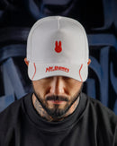 Boné Baseball Solid Bunny - Branco Vermelho