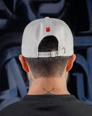 Boné Baseball Solid Bunny - Branco Vermelho
