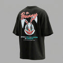 Camiseta Oversized Joker Bunny - Preta