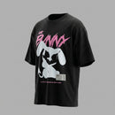 Camiseta Oversized Dark Smile - Preta